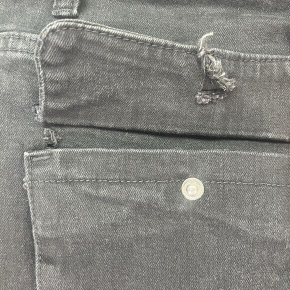 Serenede Men's Black Strappy Skinny Jeans‎ Gothic Punk Grunge - Size 42 - Picture 6 of 12